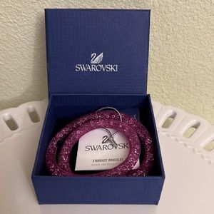 Swarovski Fuccia Stardust Bracelet or Choker